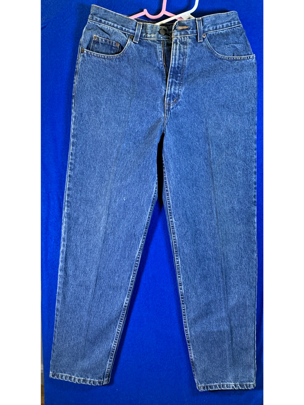 Vintage Bill Blass Mens Jeans 33x32 Medium Wash High Rise Tapered Leg Denim